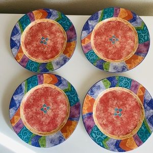 (4) Mix and Match by Sango “ Valerian.” Salad Plates